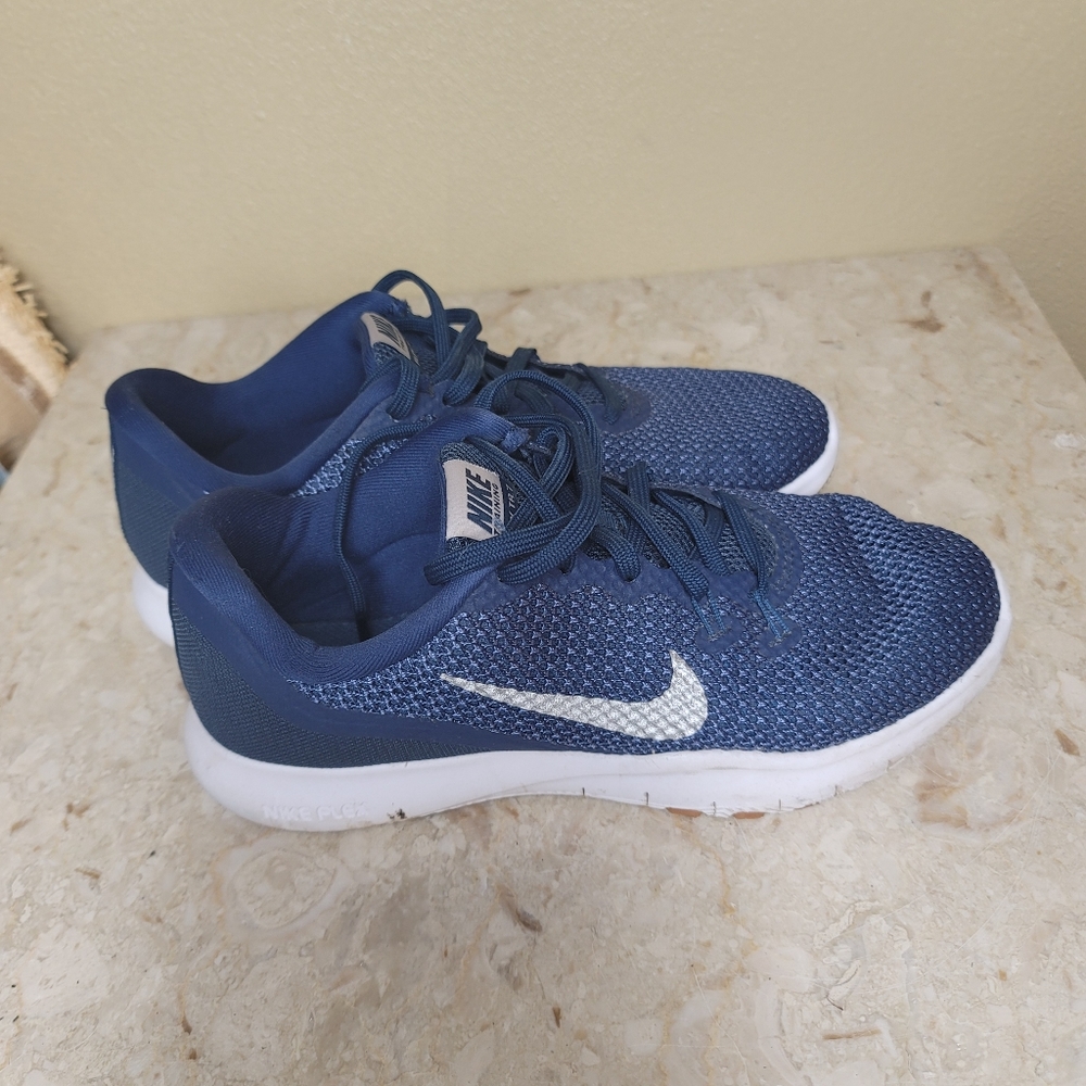 Nike Flex Trainer running shoes Sneakers Navy 6.5